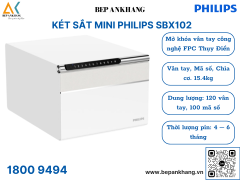 Két sắt mini Philips SBX102 - Màu trắng - 15.4Kg